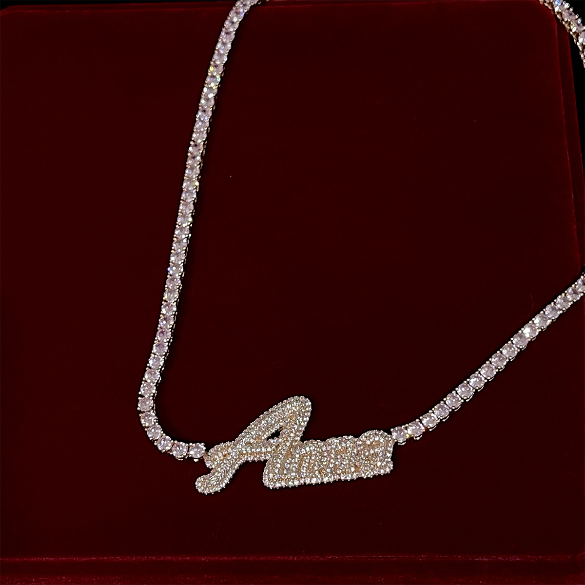Aokaishen Custom Cursive Lette – Street Fashion Name Bewertung und Preis