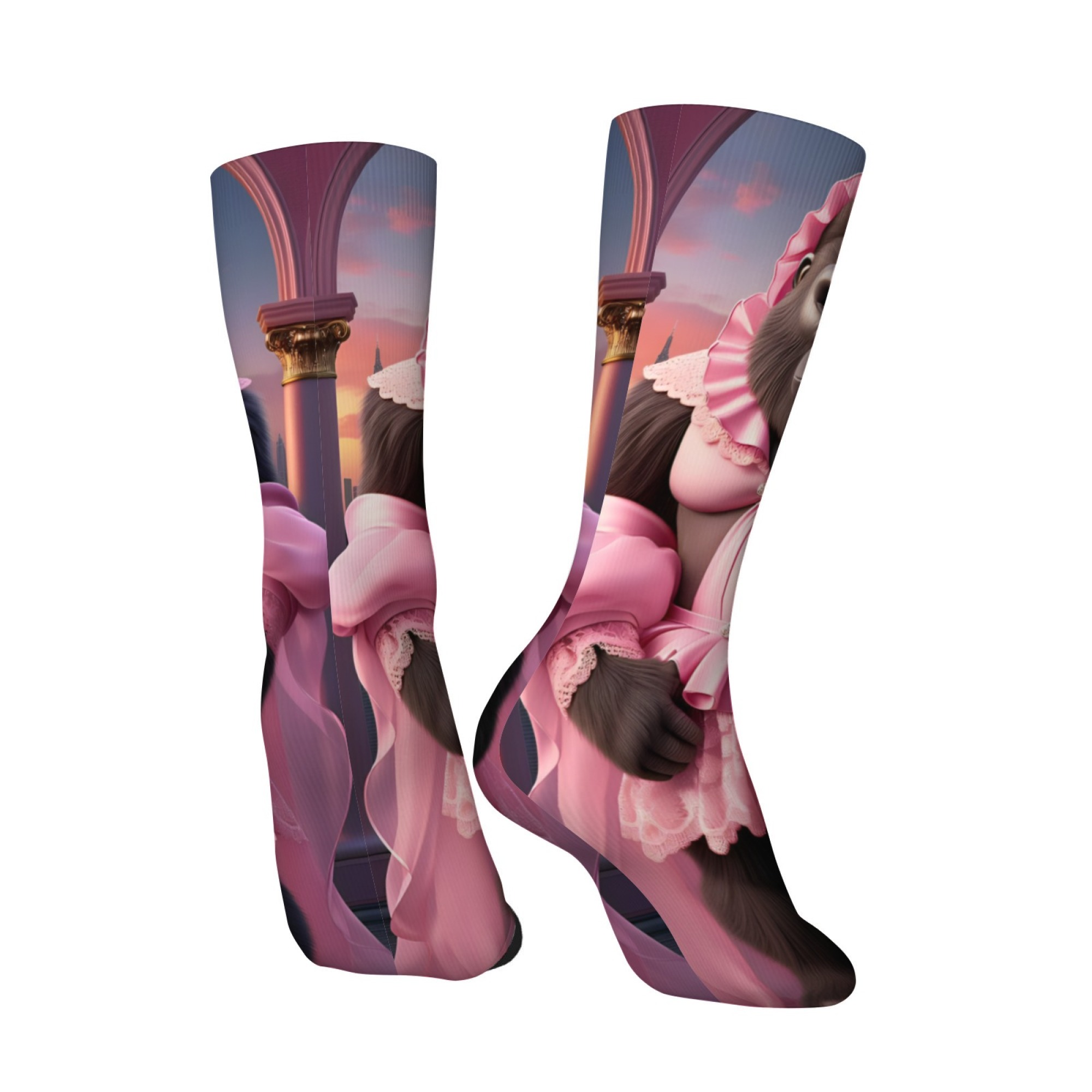 Pink Skirt with Gorilla-themed – Quirky Street Fashion Bewertung und Preis