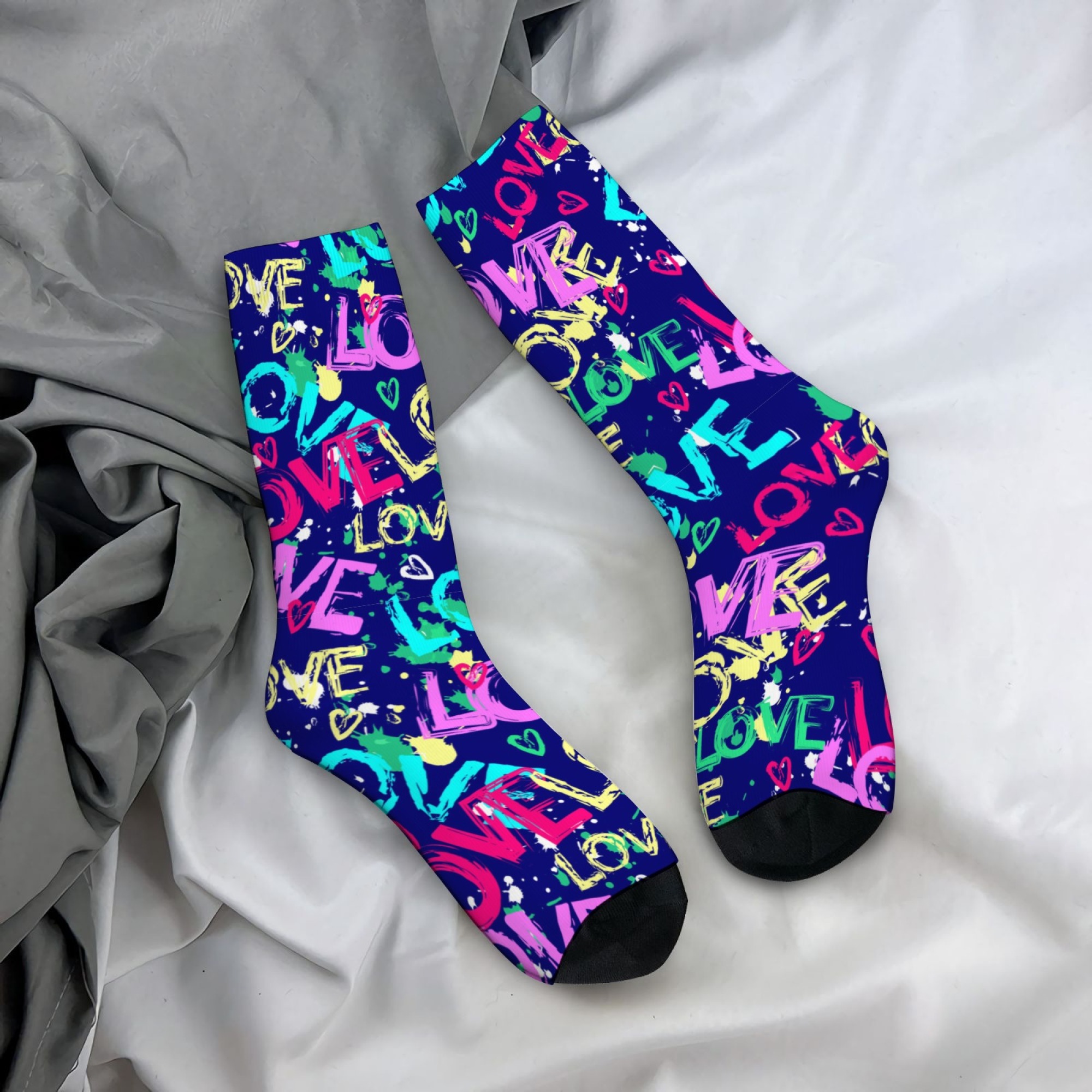 LOVE Colorful Graffiti Happy M – Street Fashion Style Youtube Bewertung und Preis