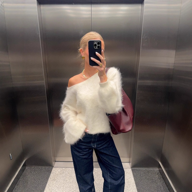 2025 Women Solid Off Shoulder  – Street Fashion England Bewertung und Preis
